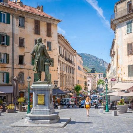 Charmant T1 Plein Centre Corte Au 13 Cours Paoli Wifi Gratuit Calme Lumineux Exterior foto