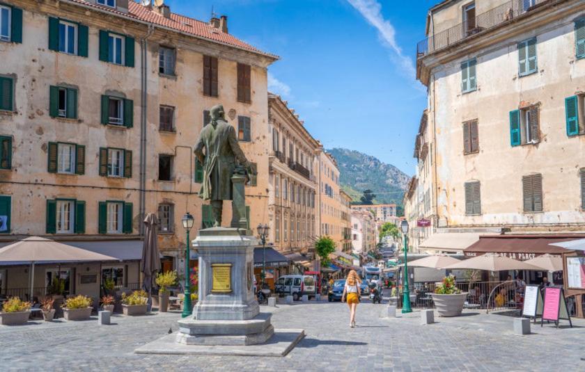 Charmant T1 Plein Centre Corte Au 13 Cours Paoli Wifi Gratuit Calme Lumineux Exterior foto
